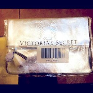Y2k Victoria’s Secret silver chrome angel stamp  clutch bag